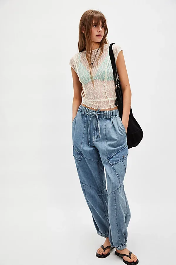 Drawstring Flight Jeans by OneTeaspoon