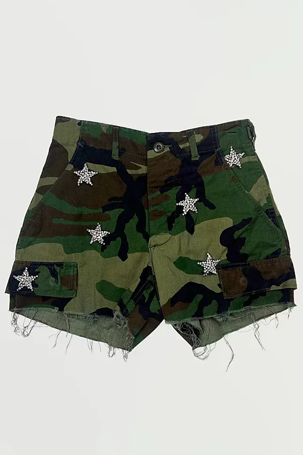 Vintage Star Camo Army Shorts Selected by Rank & Sugar by Rank & Sugar