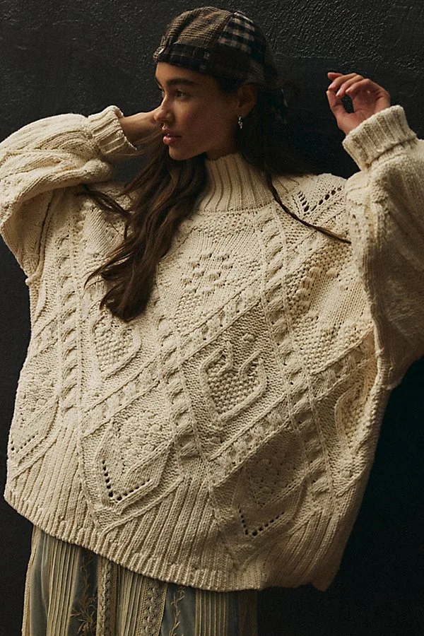 Heart You Cotton Pullover by Free People