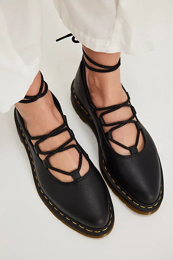 Elphie II Wrap Mary Janes by Dr. Martens