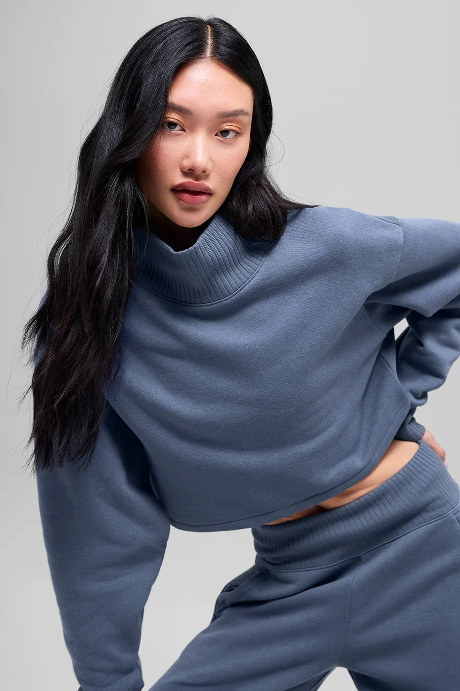Cropped Serenity Coverup Sweatshirt by ALO