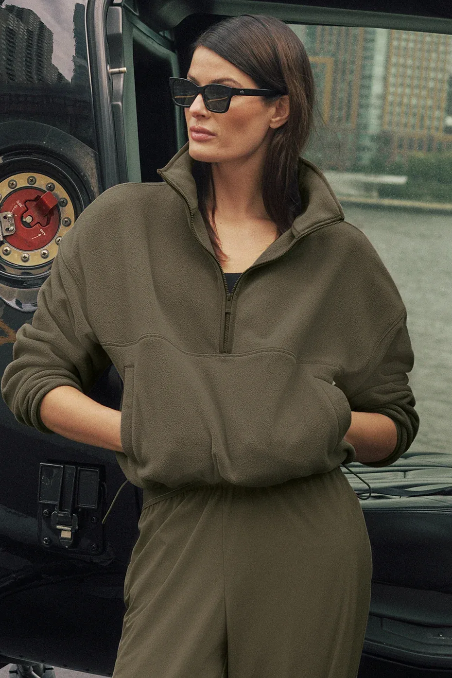 Polar Fleece Retreat Cover Up Sweatshirt