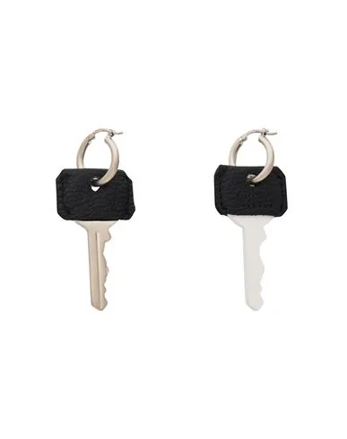 Earrings 925/1000 Silver, Leather by MM6 MAISON MARGIELA