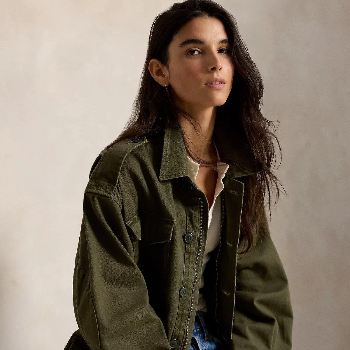 Cropped Field Jacket by Polo Ralph Lauren
