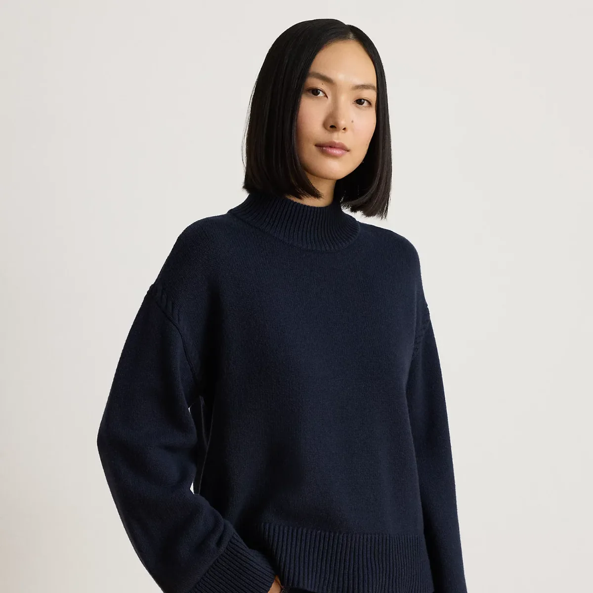 Wool-Blend Mockneck Jumper by Lauren Ralph Lauren