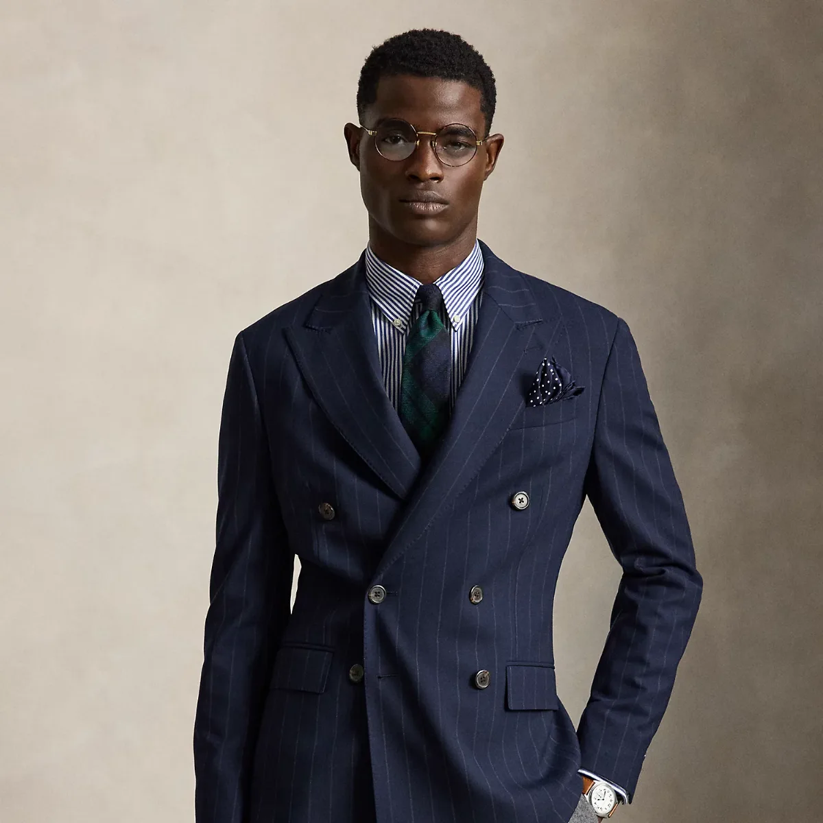 Polo Modern Fit Striped Twill Blazer by Polo Ralph Lauren