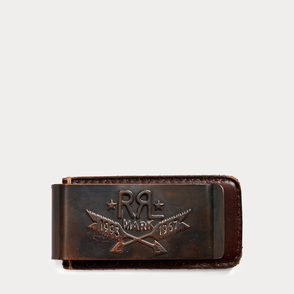 Hand-Tooled Leather Money Clip by Ralph Lauren RRL