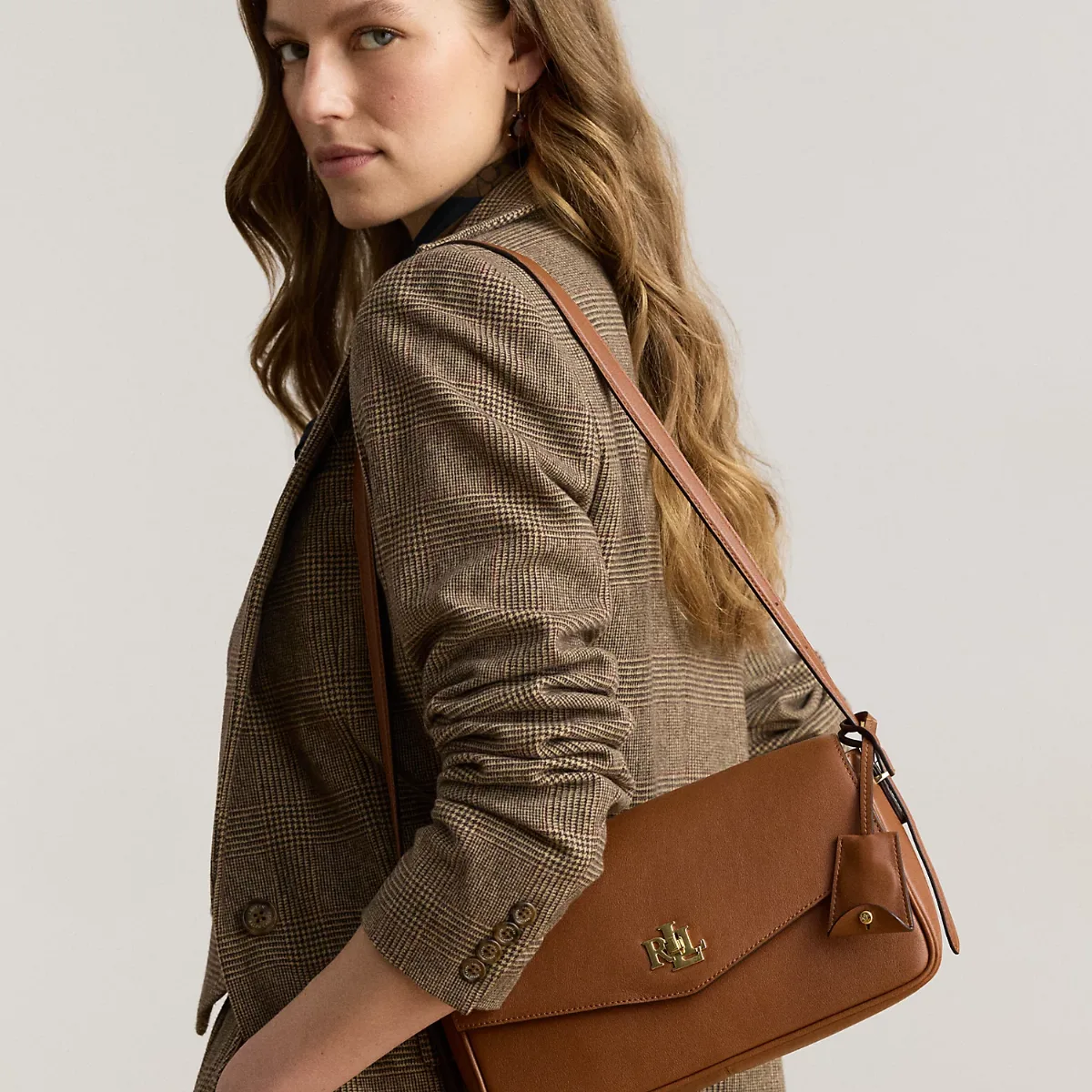 Nappa Leather Medium Farrah Shoulder Bag