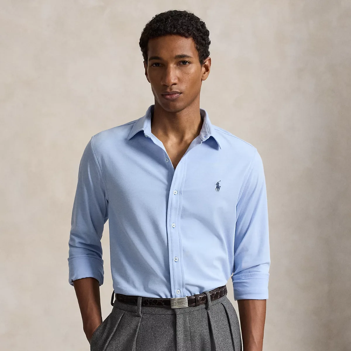 Stretch Knit Oxford Shirt by Polo Ralph Lauren