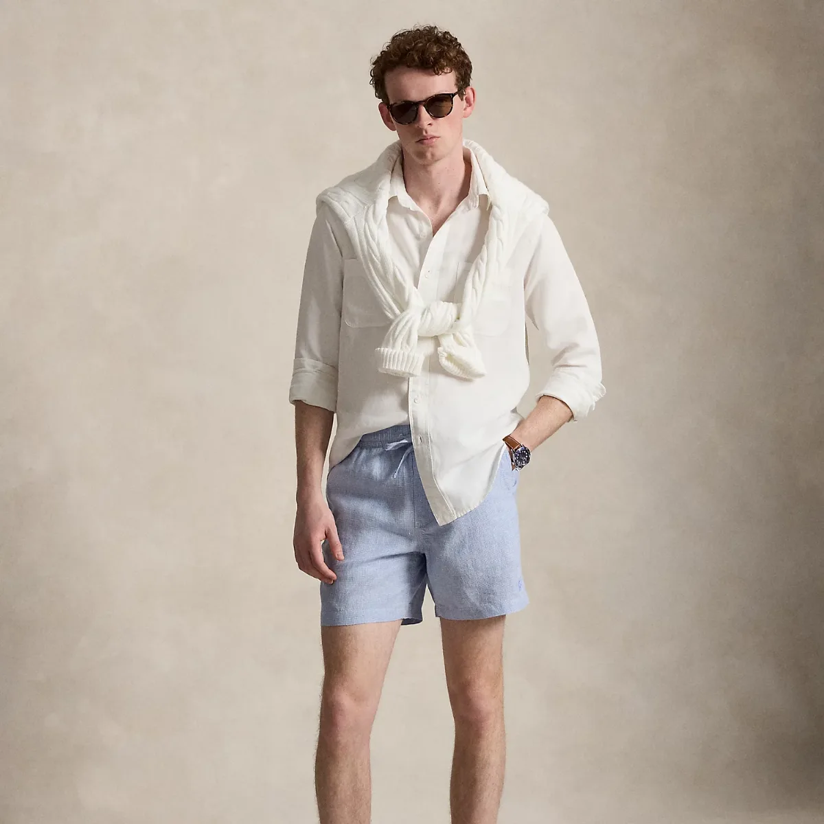 15 cm Polo Prepster Linen Shorts by Polo Ralph Lauren
