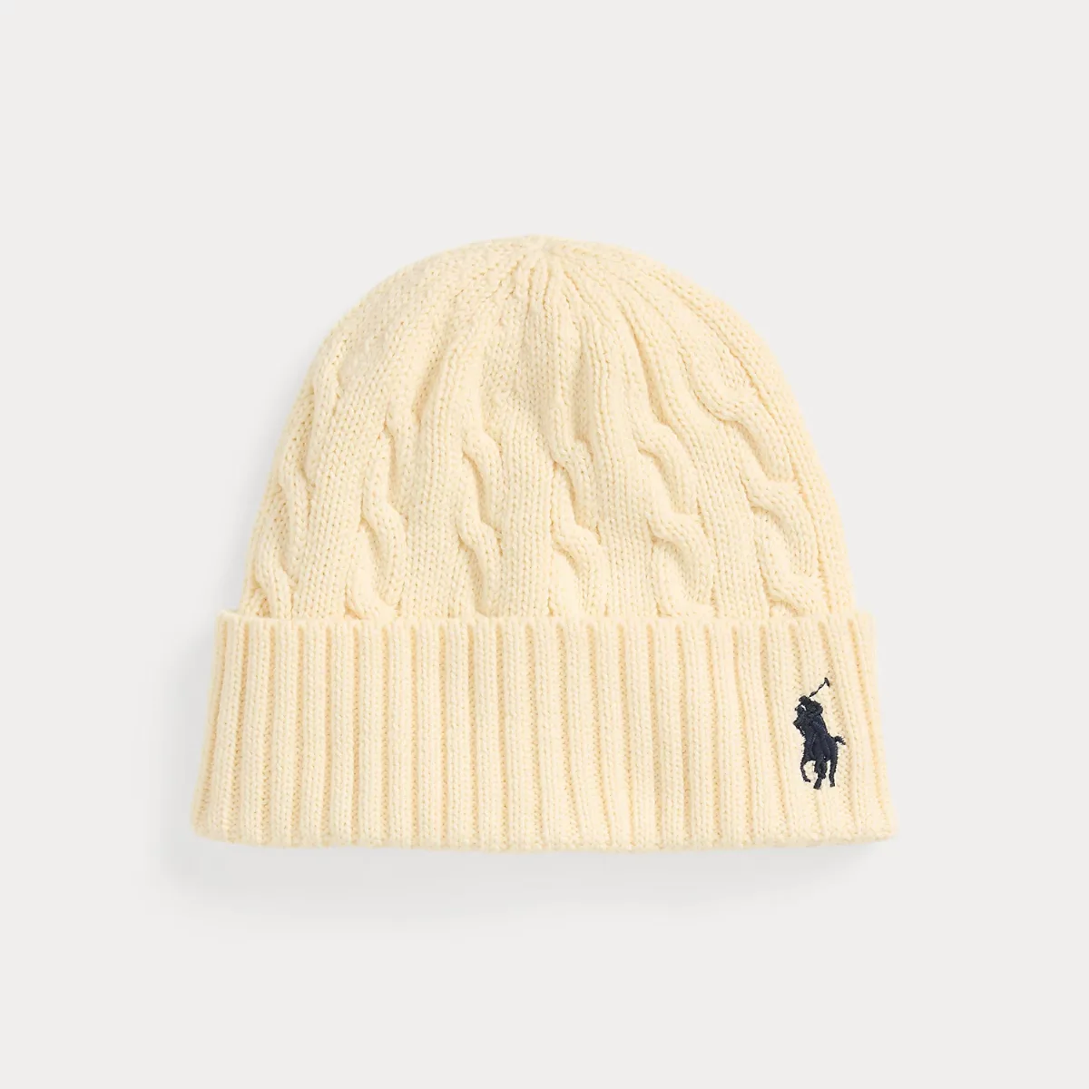Cable-Knit Cotton Beanie by Polo Ralph Lauren