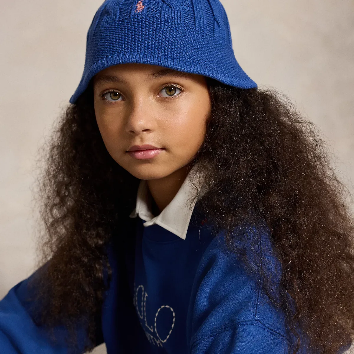 Cable-Knit Cotton Bucket Hat by Ralph Lauren