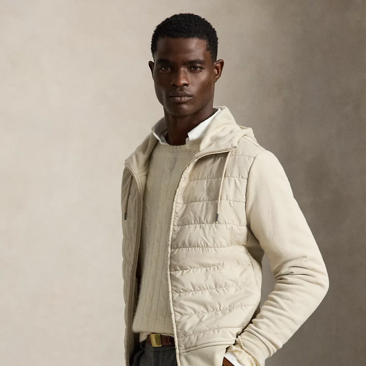 Hybrid Full-Zip Hoodie by Polo Ralph Lauren