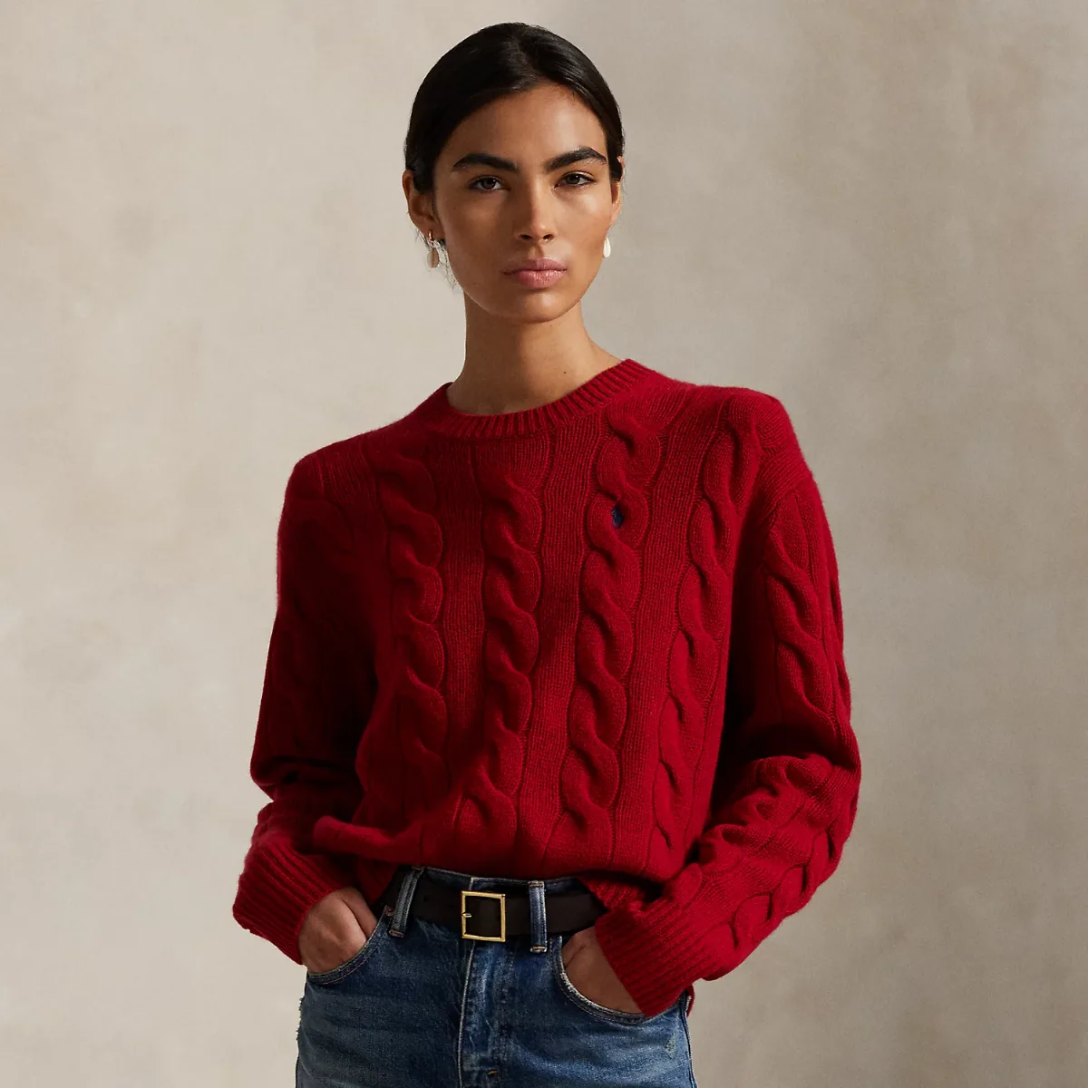 Cable-Knit Wool-Cashmere Jumper by Polo Ralph Lauren