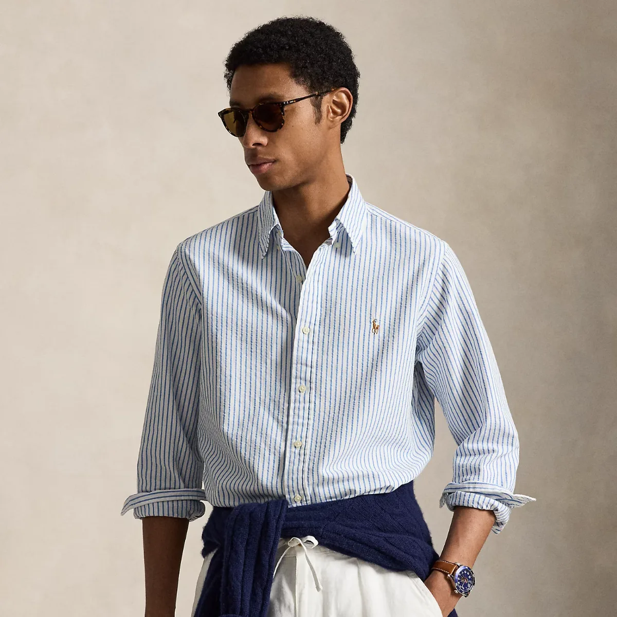 Custom Fit Seersucker Oxford Shirt