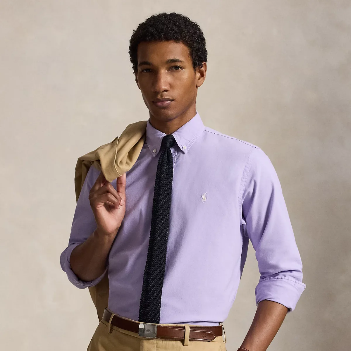 Custom Fit Garment-Dyed Oxford Shirt by Polo Ralph Lauren