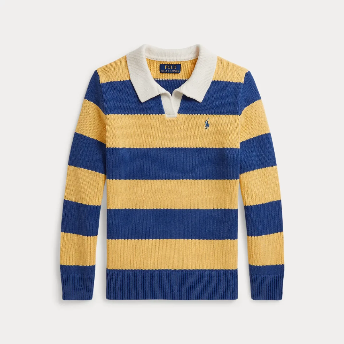 Rugby-Stripe Cotton Jumper by Ralph Lauren