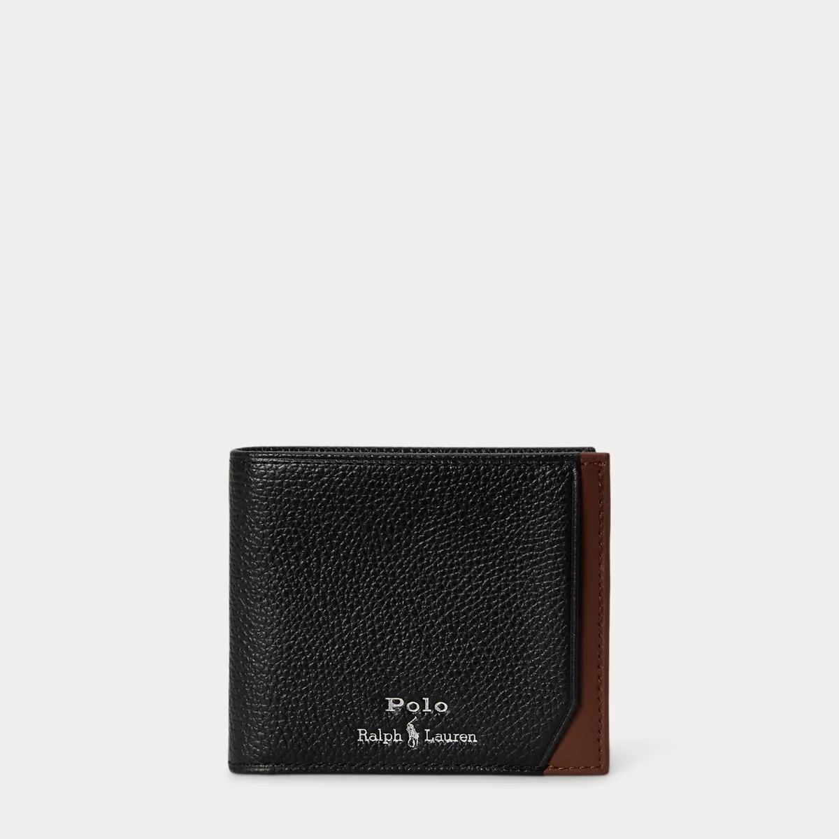 Two-Tone Leather Billfold Wallet