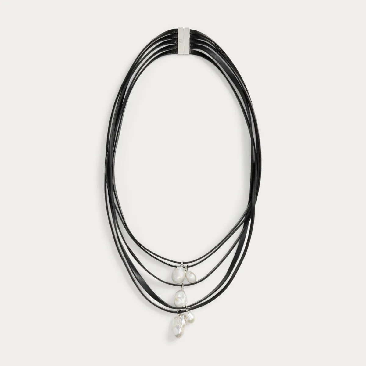 Pearl & Leather Multi-Strand Necklace by Ralph Lauren Collection