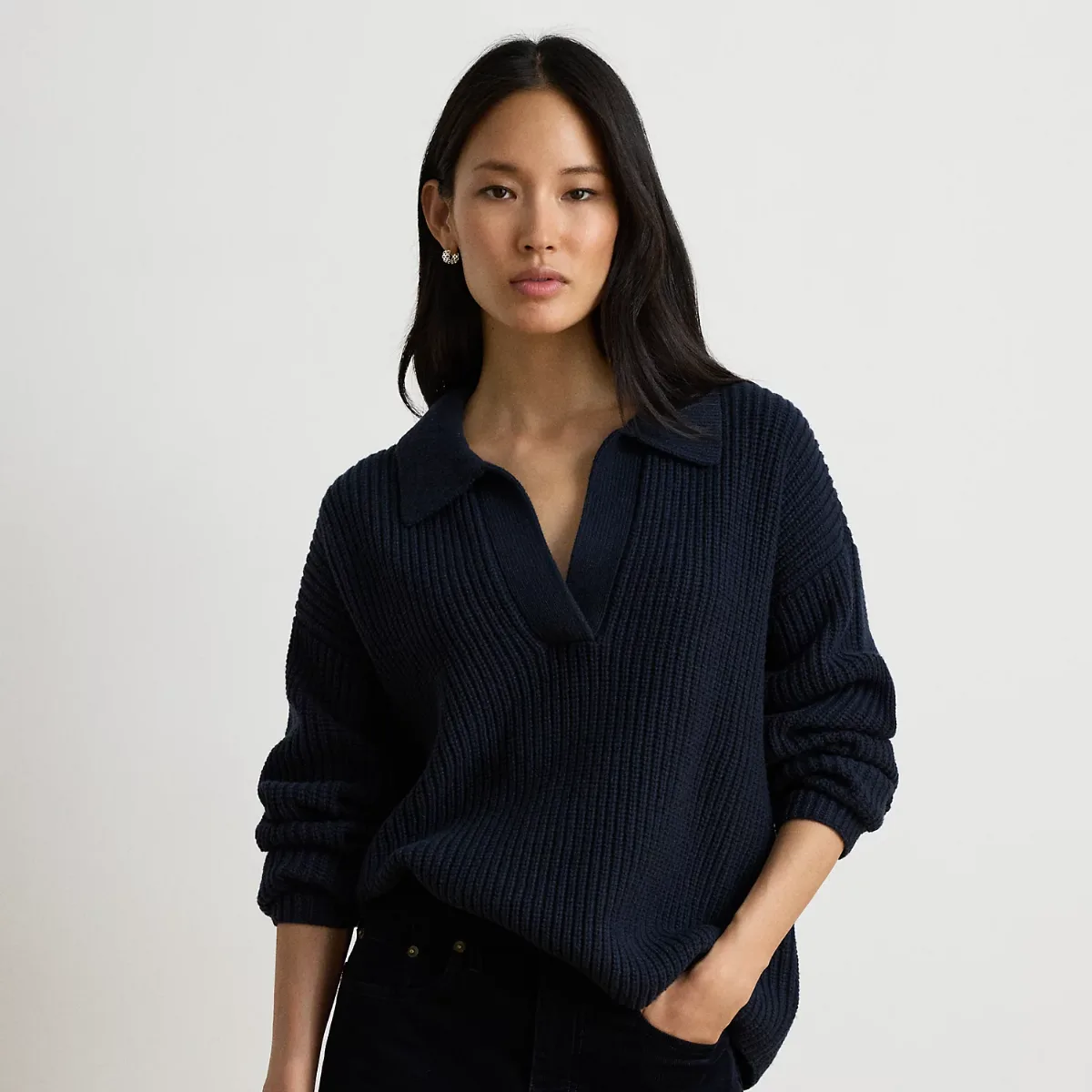 Wool-Blend Polo Jumper by Lauren Ralph Lauren