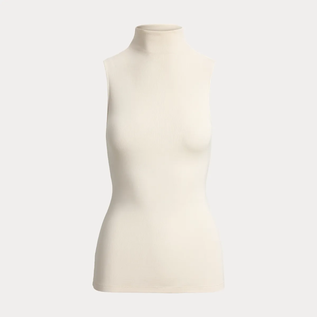 Naomie Rib-Knit Stretch Silk Top by Ralph Lauren Collection