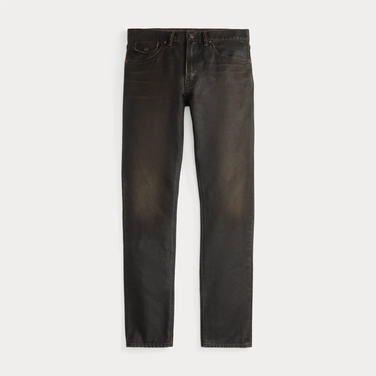 High Slim Coated Black Jean by Ralph Lauren RRL