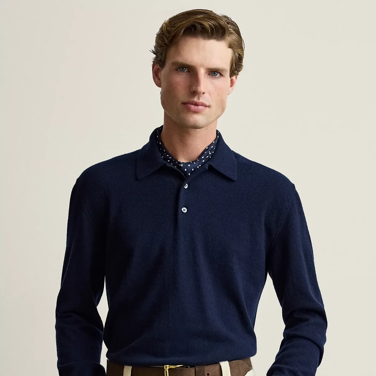 Cashmere Polo-Collar Jumper by Ralph Lauren Purple Label