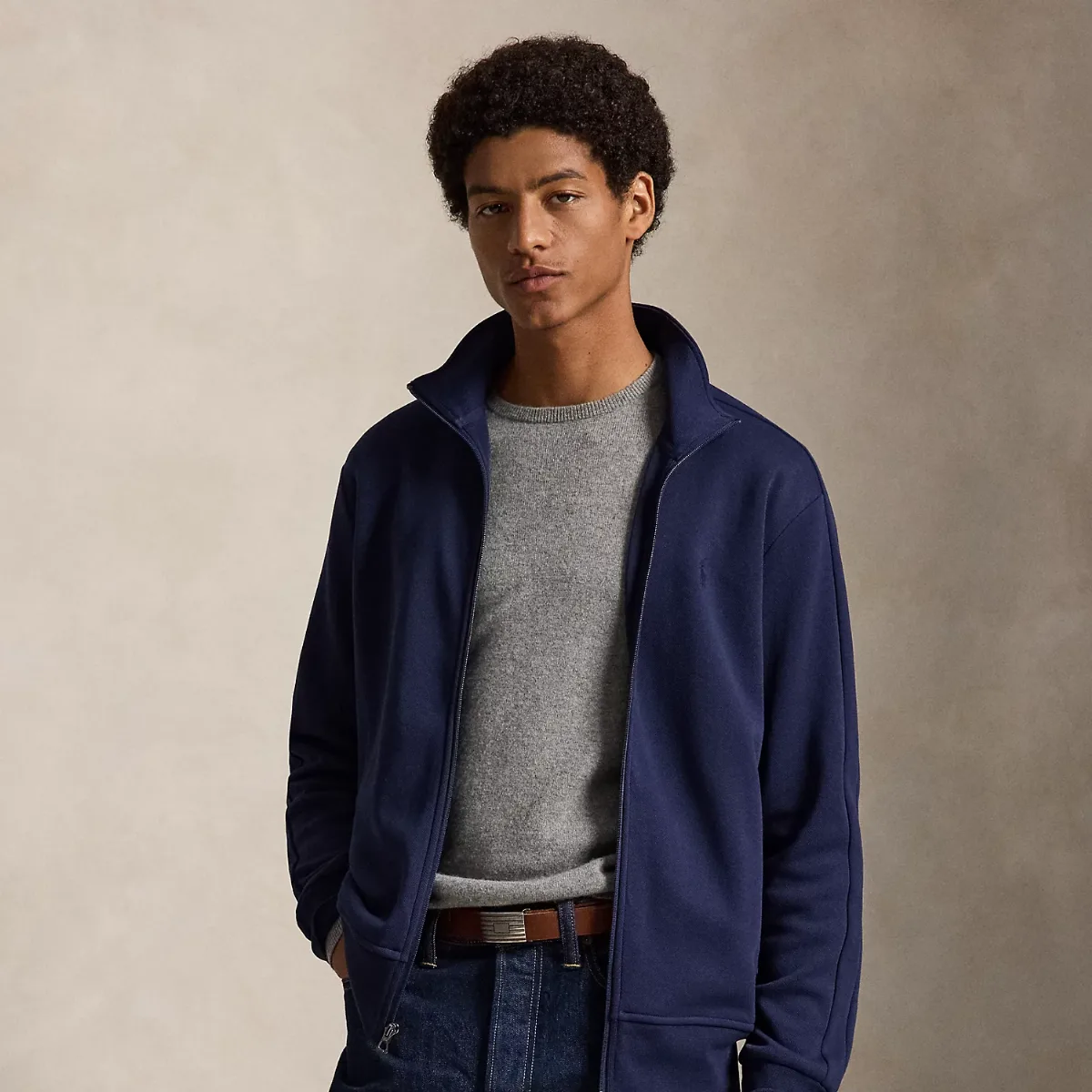 Double-Knit Track Jacket by Polo Ralph Lauren