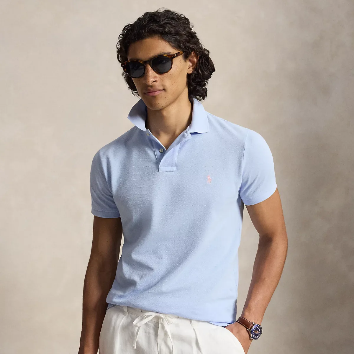 The Iconic Classic Fit Mesh Polo by Polo Ralph Lauren