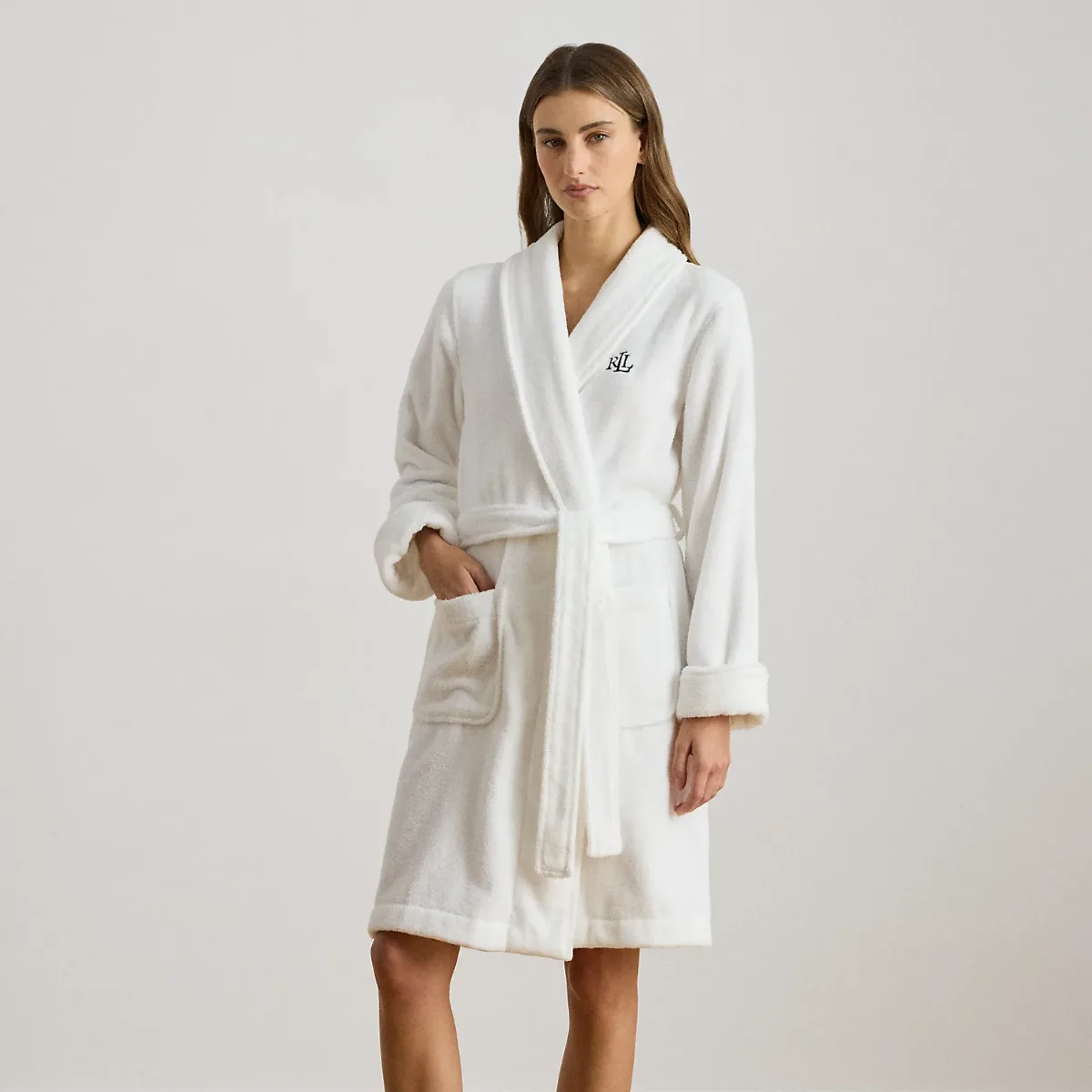 Cotton Terry Shawl-Collar Robe