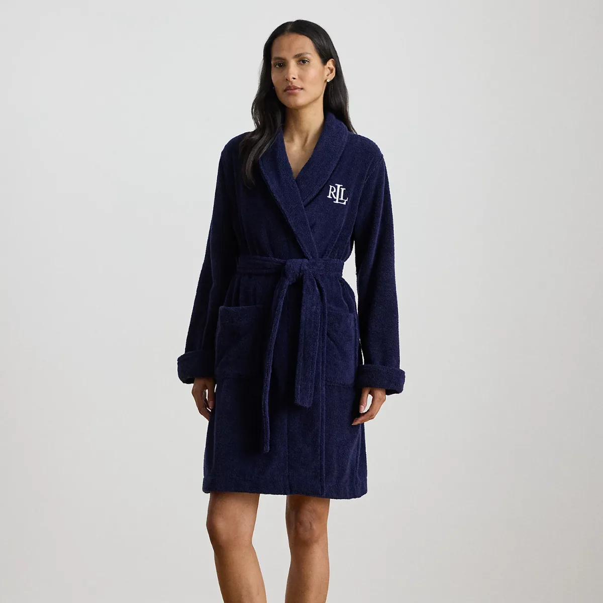 Cotton Terry Shawl-Collar Robe