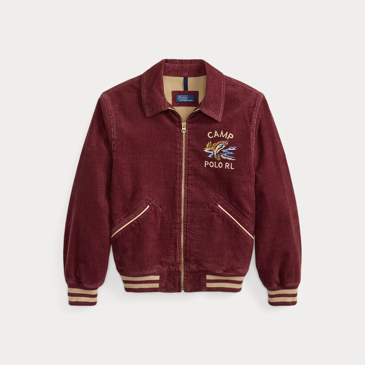 Corduroy Graphic Track Jacket by Ralph Lauren