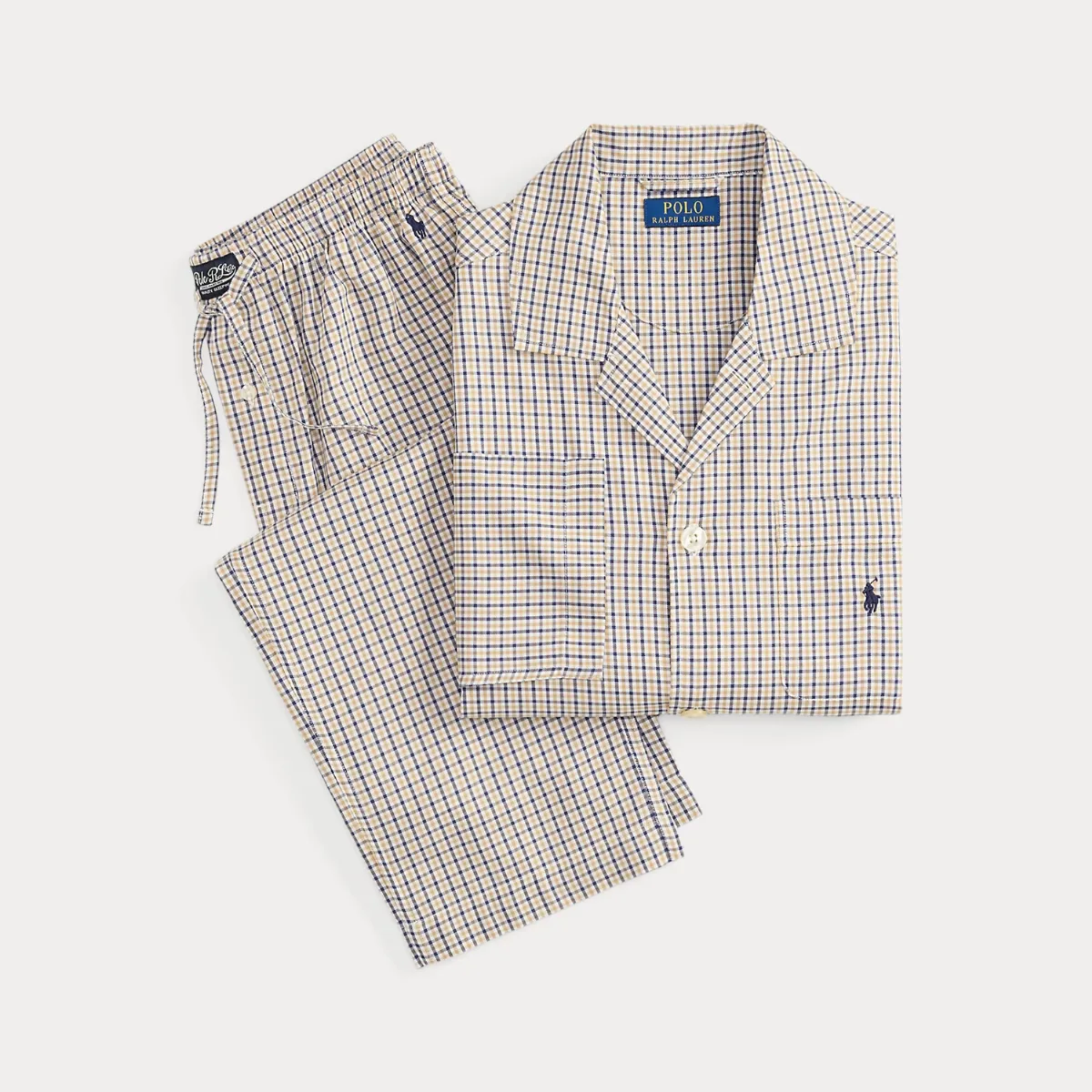 Monogram-Print Cotton Pyjama Set by Polo Ralph Lauren