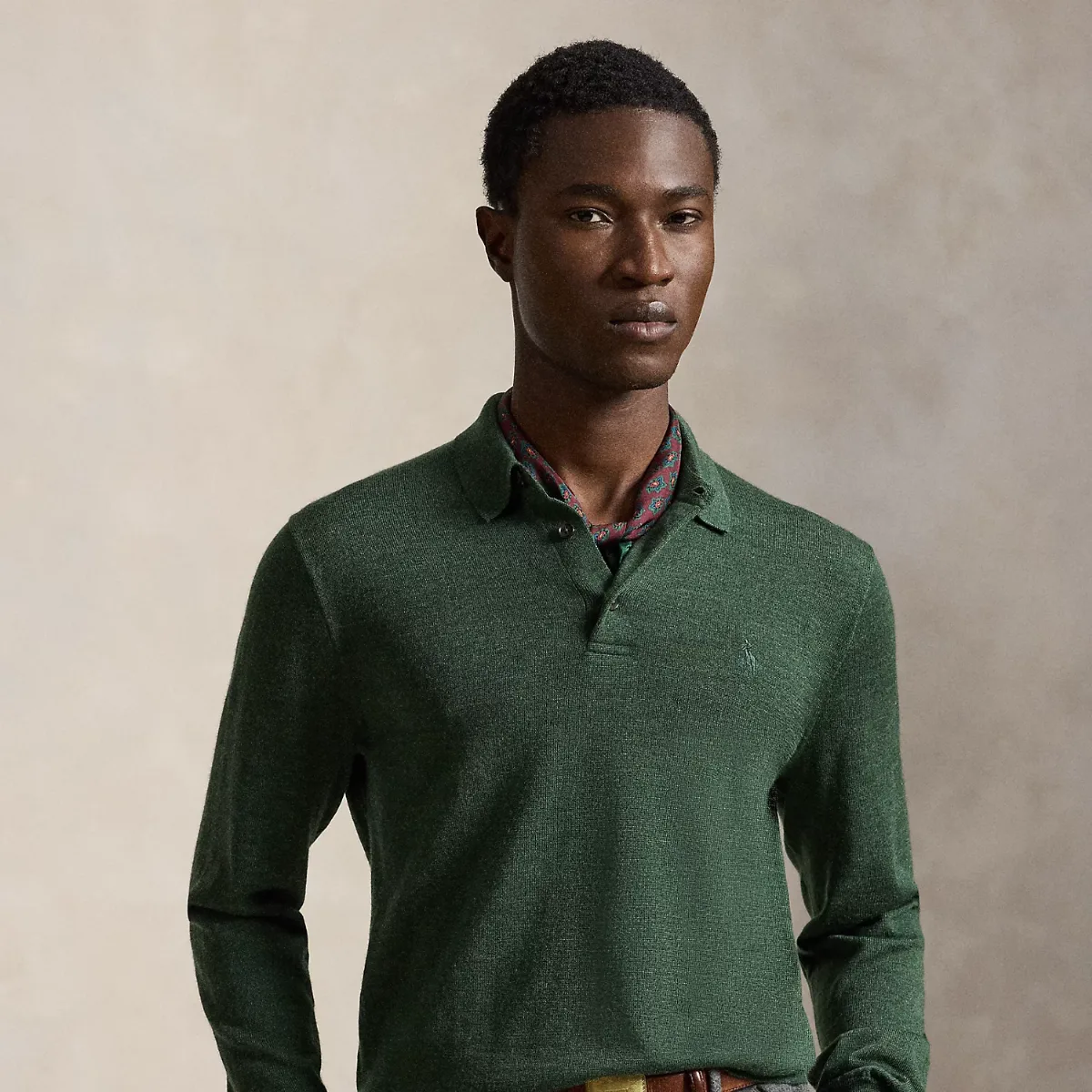 Washable Wool Polo-Collar Jumper by Polo Ralph Lauren