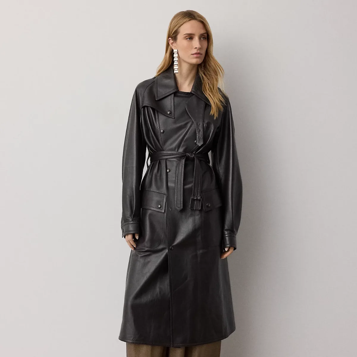 Bailey Lambskin Trench Coat by Ralph Lauren Collection