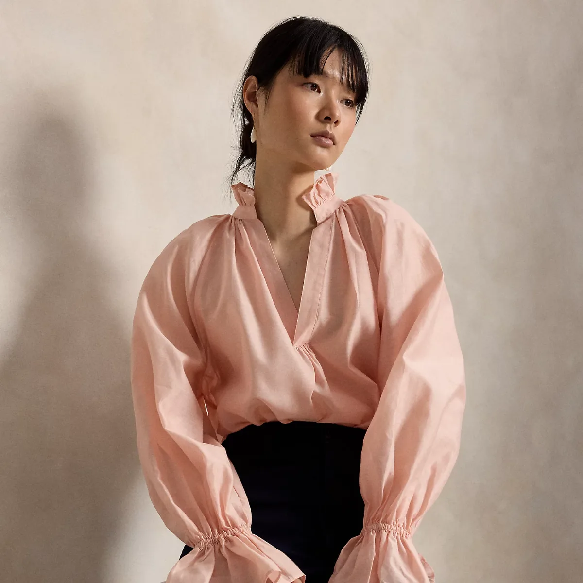 Cotton-Silk Organdy Shirt by Polo Ralph Lauren
