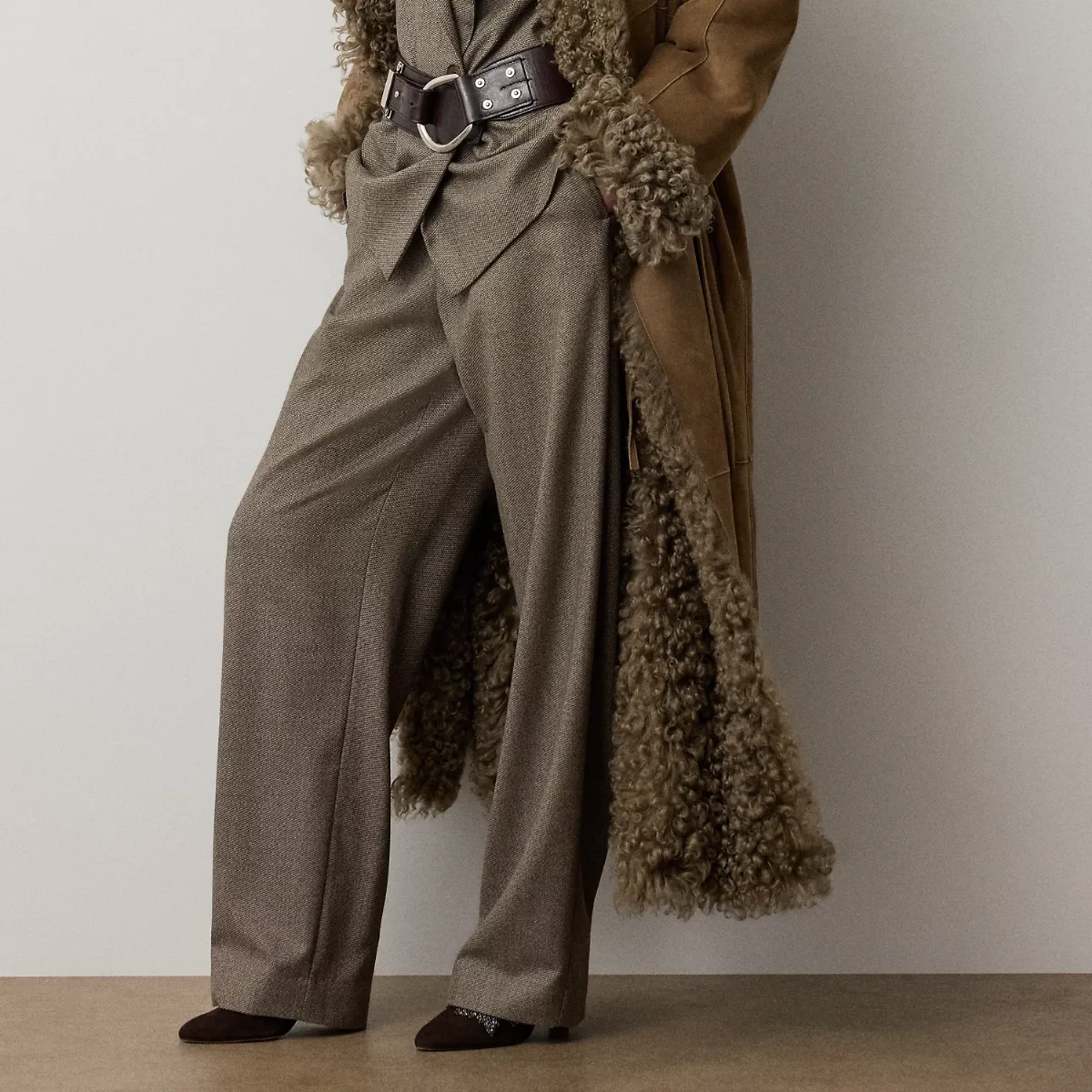 Leandre Birdseye Tweed Trouser by Ralph Lauren Collection