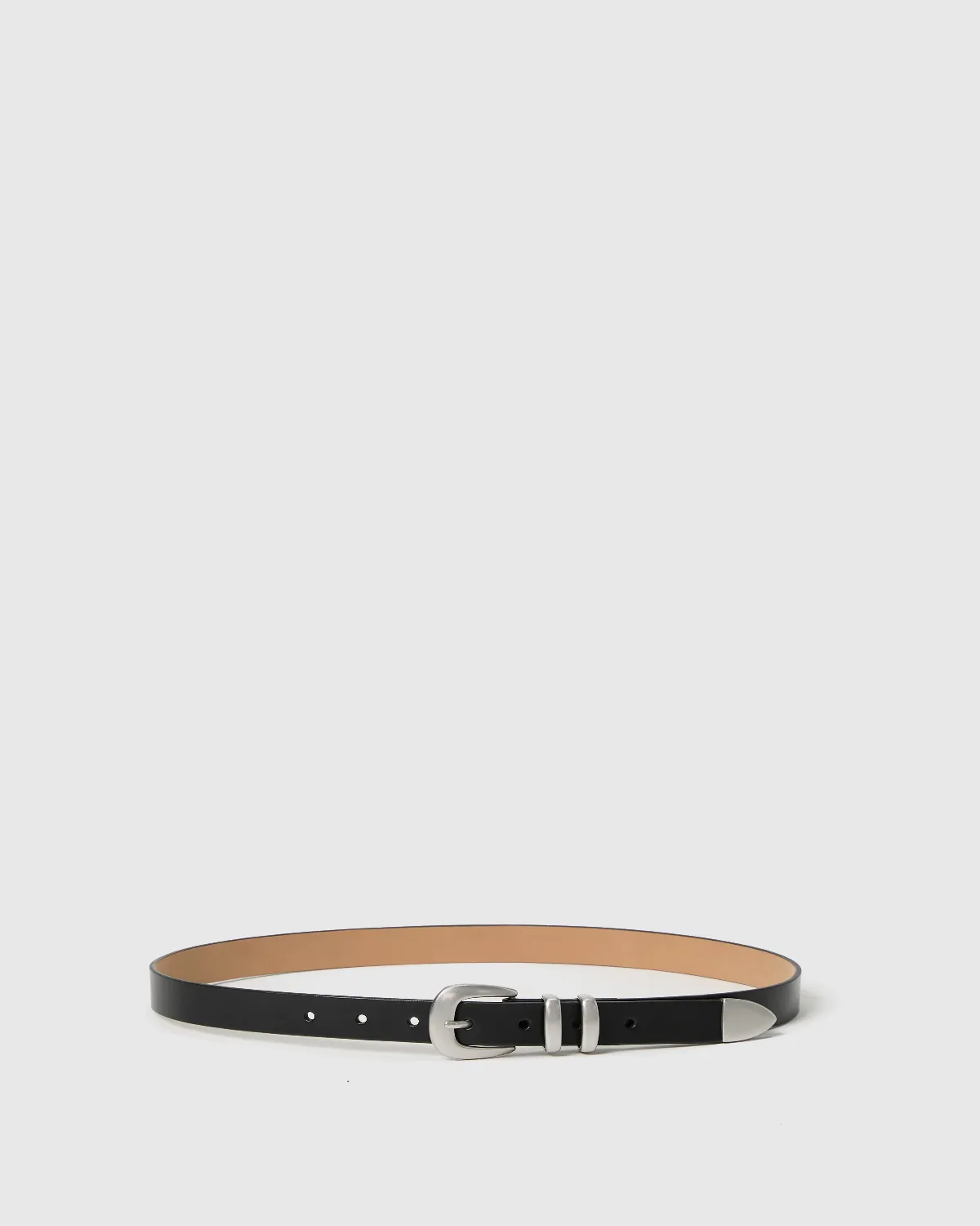 Idris Belt - Black Leather by PAIGE