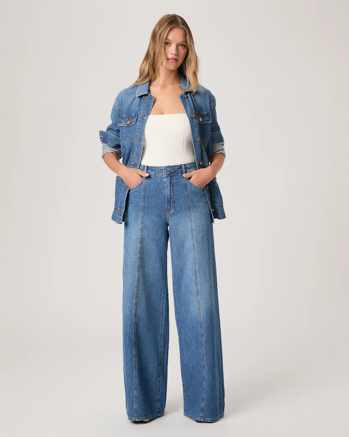 Cameron Wide Leg Jean - La Verne Blue by PAIGE