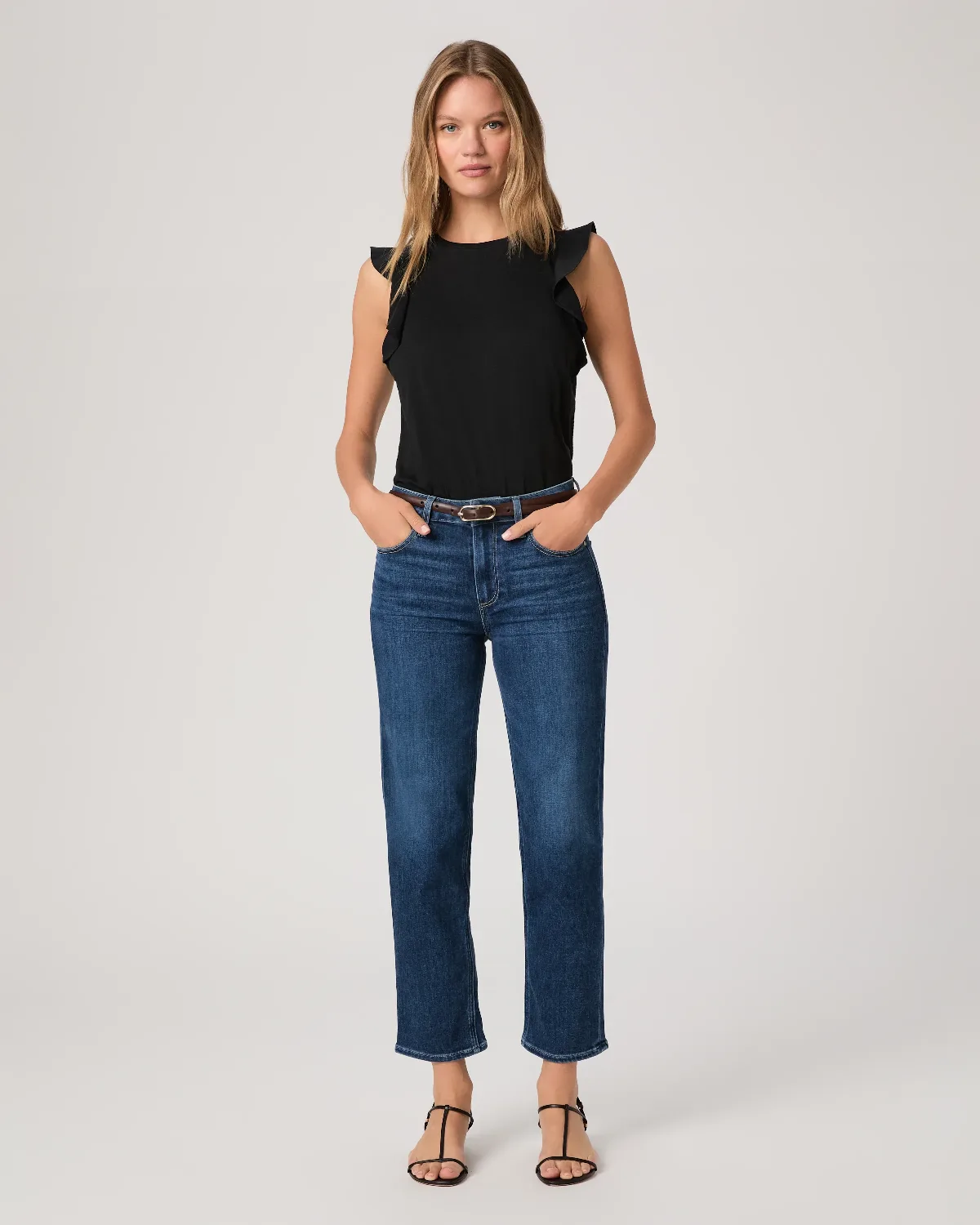 Mason Ankle Straight Jean - Neutra Blue by PAIGE