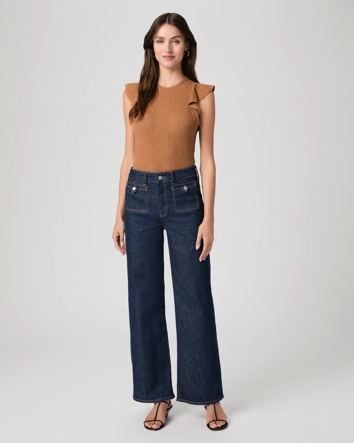 Anessa 31 Inch Wide Leg Jean - Amora by PAIGE