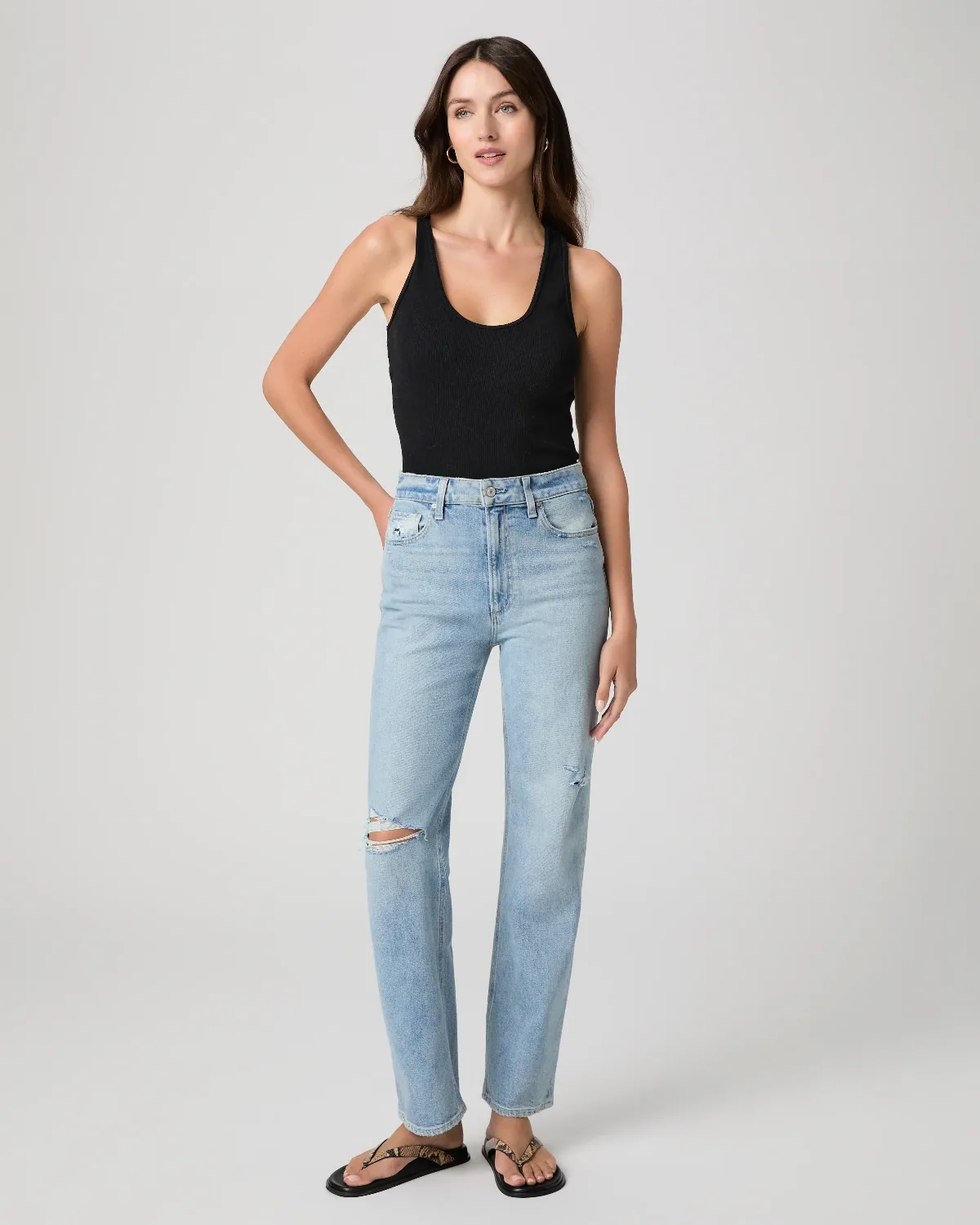 Stevie 31" Straight Jean by PAIGE