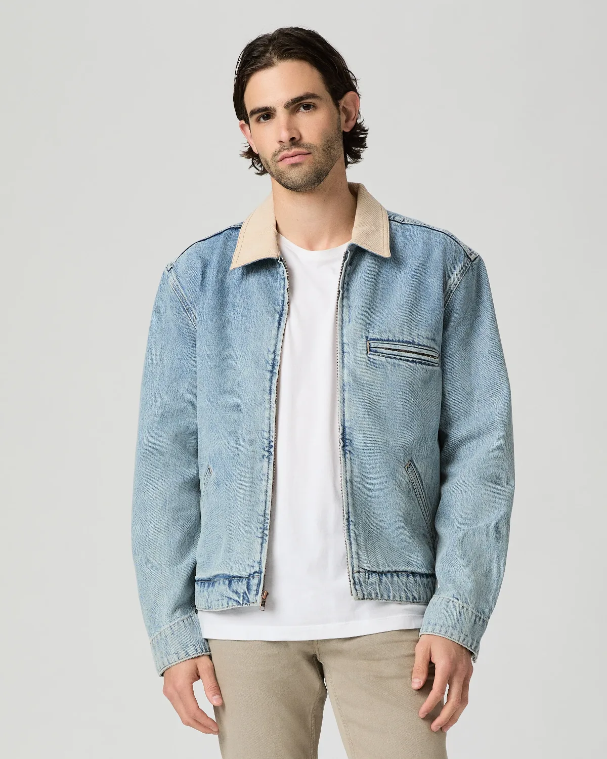Laughlin Denim Zip Up Jacket