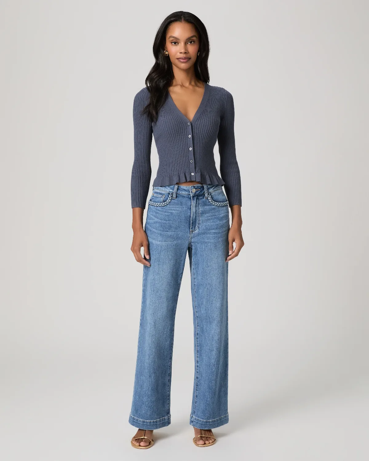 Anessa 31 Inch Wide Leg Jean - Encino by PAIGE