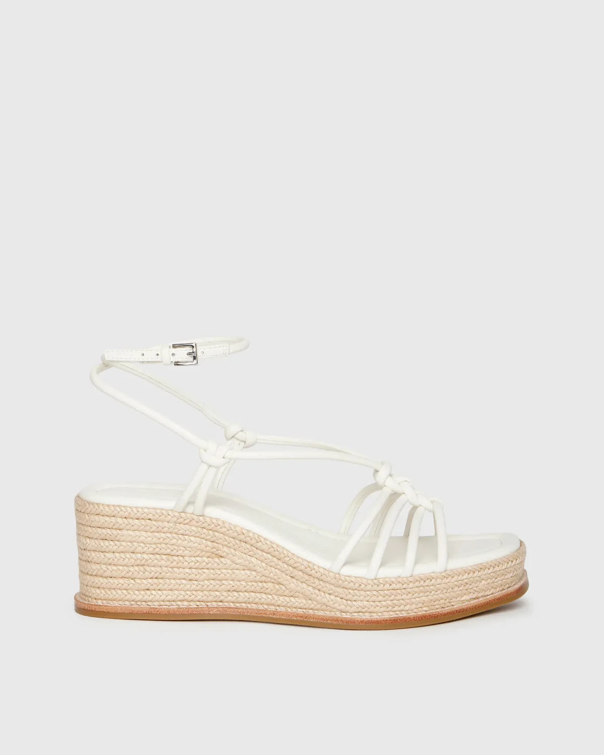 Julian Wedge - Cream Leather