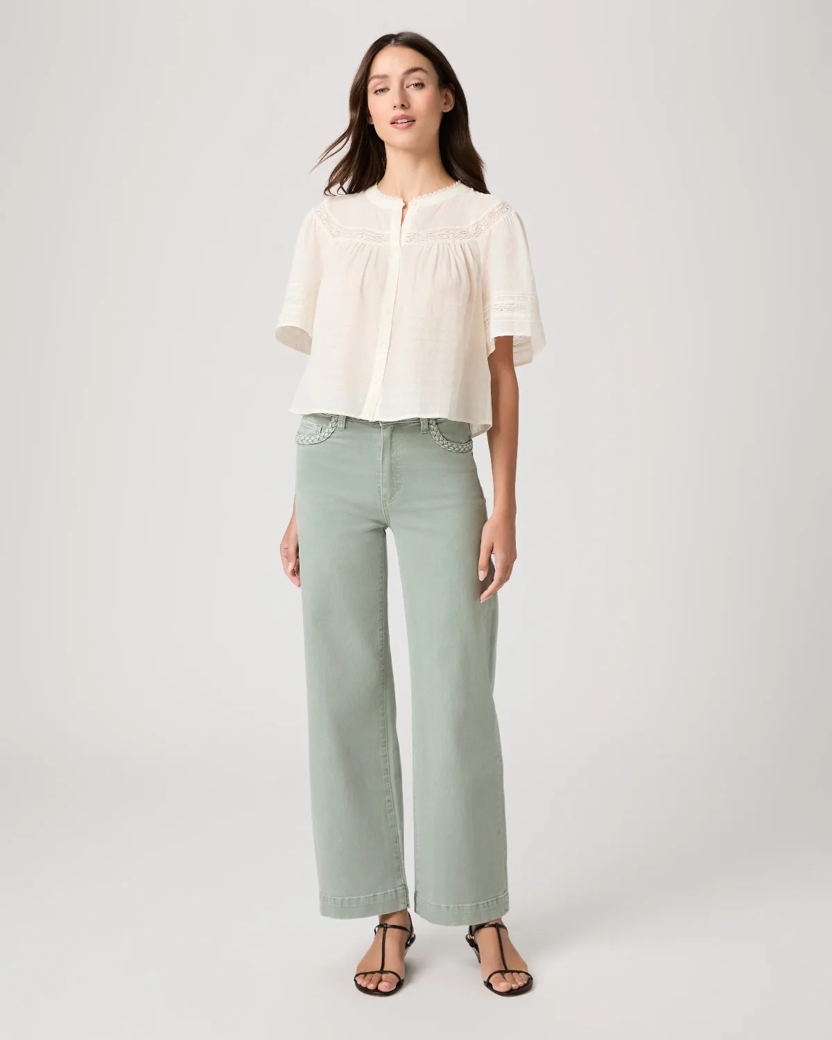 Anessa 31 Inch Wide Leg Jean