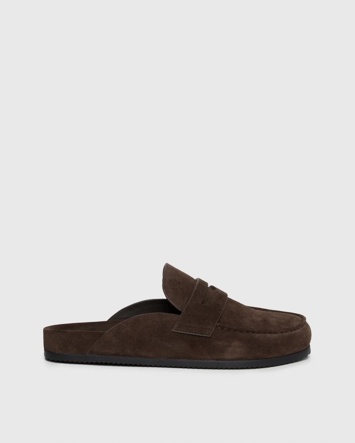 Wynn Slide - Charcoal Suede by PAIGE