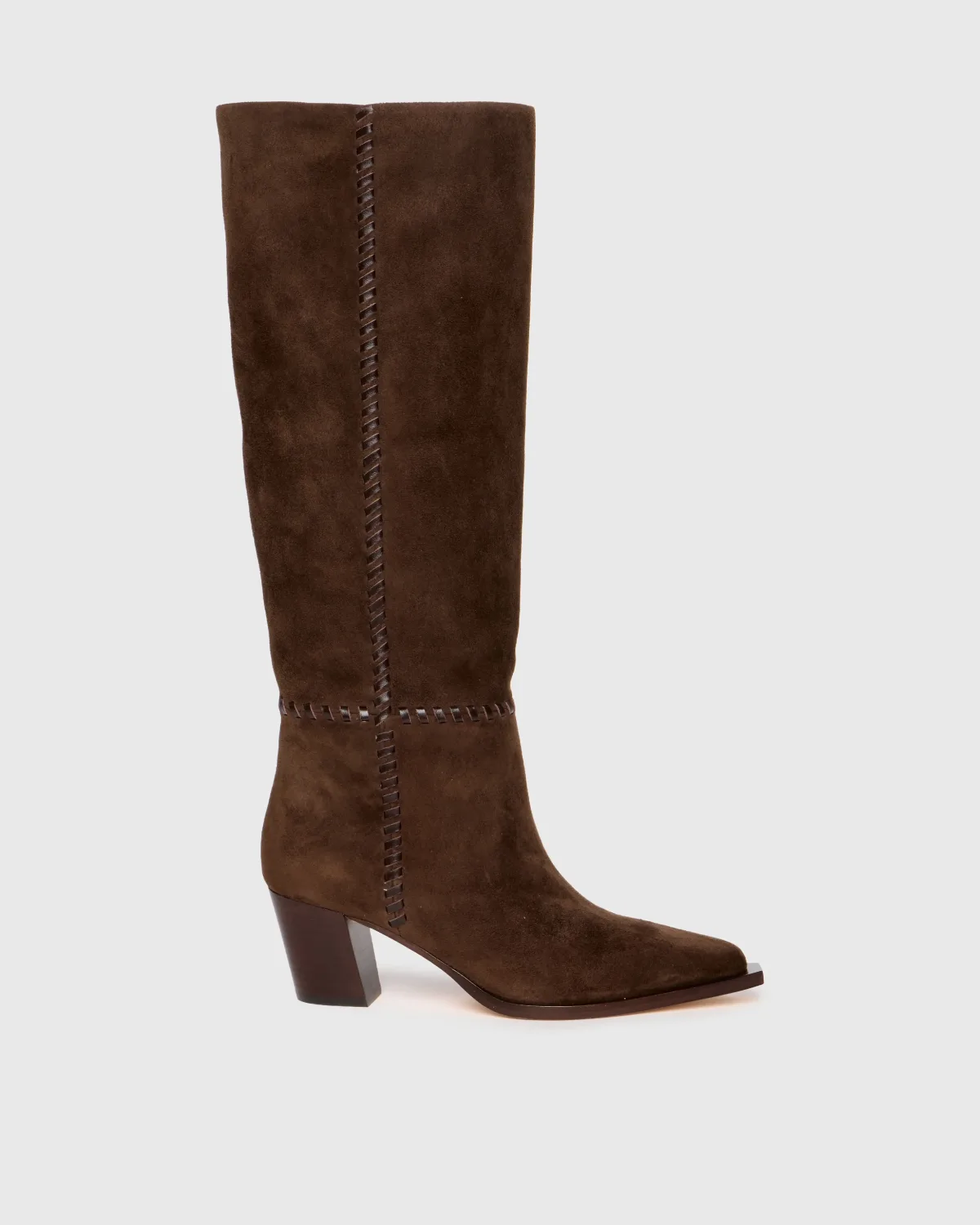 Lillith Tall Boot - Chocolate Suede by PAIGE