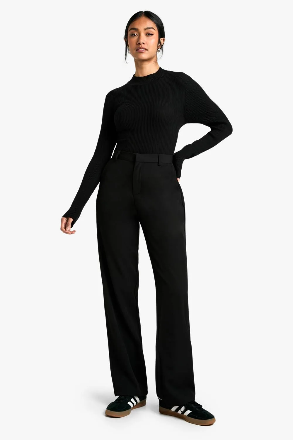 Tailored Slim Straight Leg Trouser - Woven by boohoo