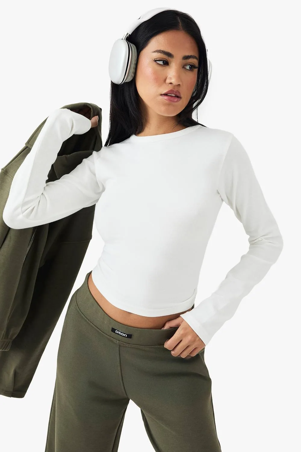 Embroidered Long Sleeve Top - Cotton by DSGN Studio